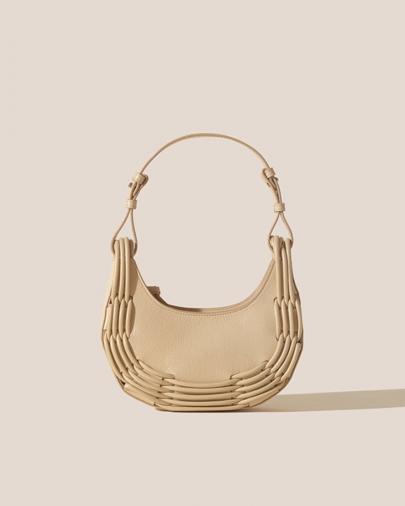 Sac Bandoulière Hereu Pinar Shoulder Braided Detail Femme Beige | Paris-56PGDTJSL