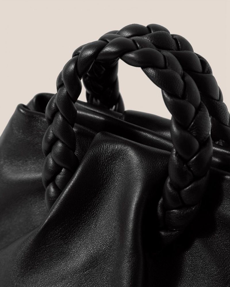 Sac Crossbody Hereu Bombon Small Plaited-handle Cuir Femme Noir | Paris-87QFDCSVR