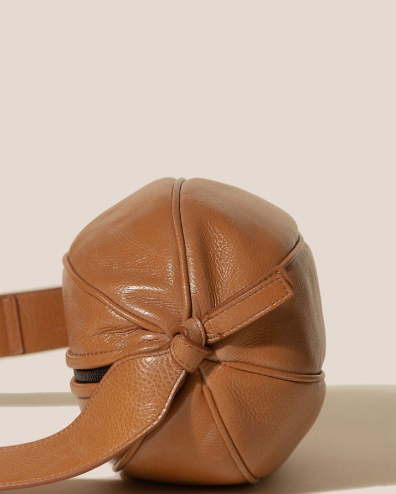 Sac Crossbody Hereu Boya L Distressed Ball-shaped Homme Marron | Paris-60YXLSPKW