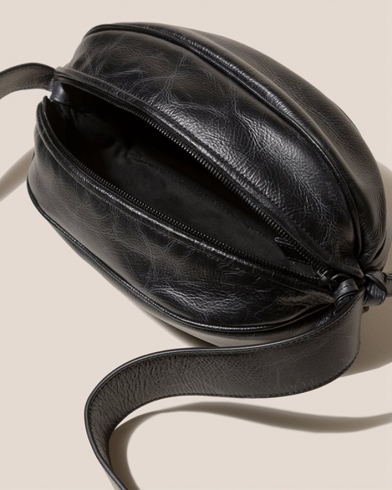 Sac Crossbody Hereu Boya L Distressed Ball-shaped Homme Noir | Paris-23ISWPLQT