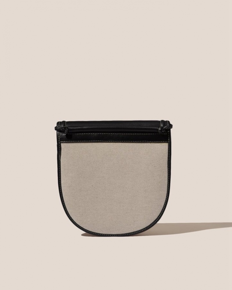 Sac Crossbody Hereu Escalo Tela Saddle Homme Beige Noir | Paris-54FEKLQTU