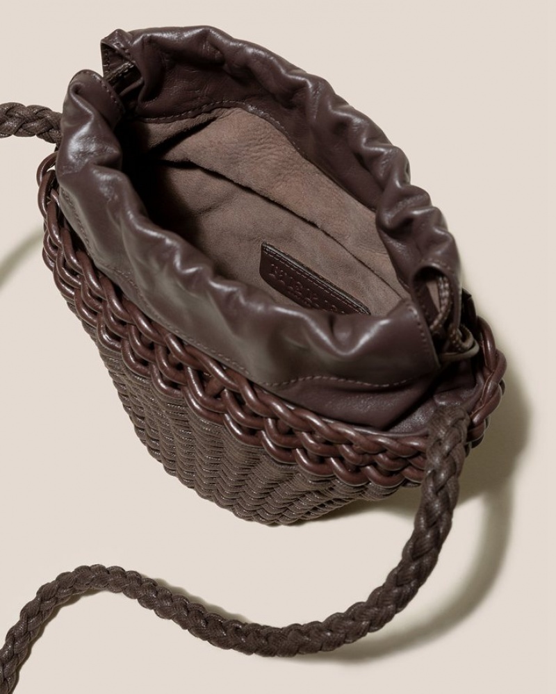 Sac Crossbody Hereu Fiol Hand-braided Mini Femme Marron Foncé | Paris-80LMVKUXQ