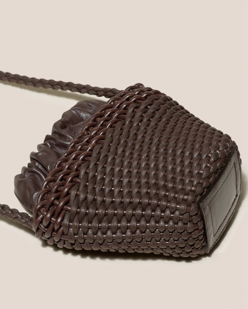 Sac Crossbody Hereu Fiol Hand-braided Mini Femme Marron Foncé | Paris-80LMVKUXQ