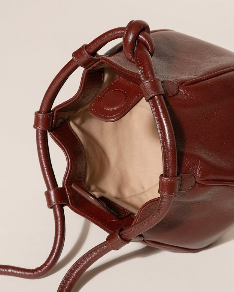 Sac Crossbody Hereu Globul Mini Balloon-shaped Femme Marron Foncé | Paris-50PNHLQXW