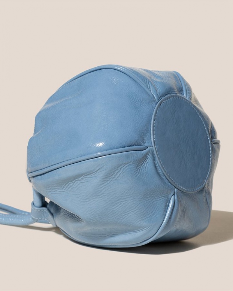 Sac Crossbody Hereu Globul Mini Crinkled Glossy Balloon-shaped Femme Bleu | Paris-86ODSKAVZ