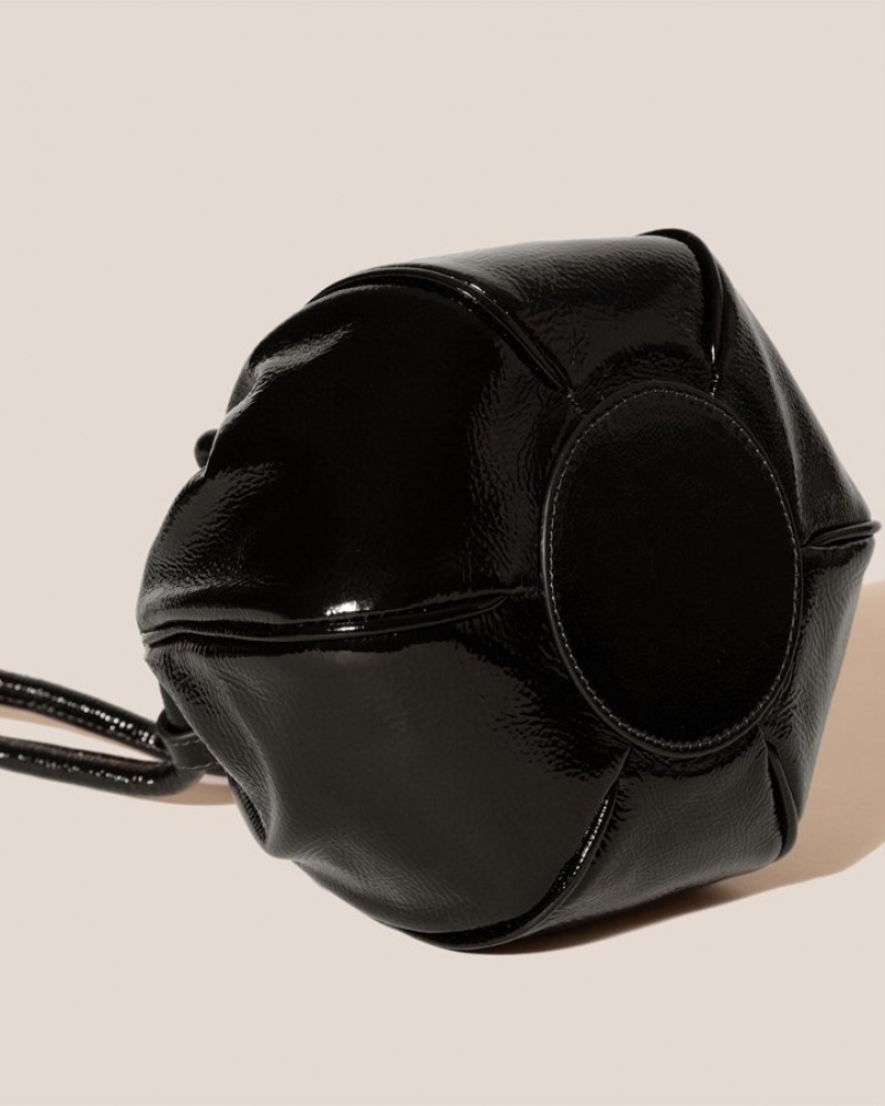 Sac Crossbody Hereu Globul Mini Crinkled Glossy Balloon-shaped Femme Noir | Paris-04DGXCLHT