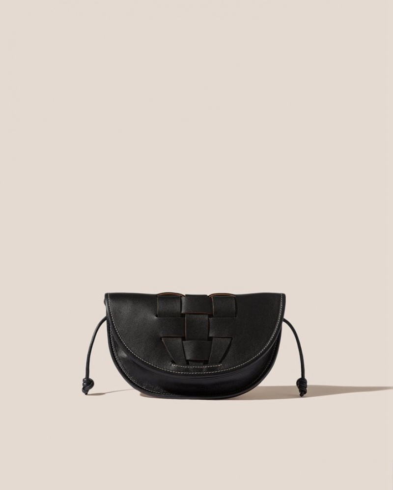 Sac Crossbody Hereu Lluna Interwoven Front Detail Homme Noir | Paris-30SIYTDFR