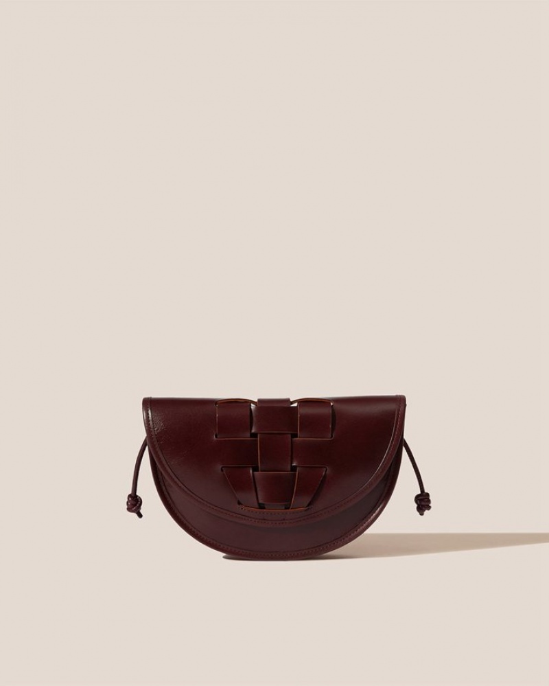 Sac Crossbody Hereu Lluna Nova Interwoven Front Detail Femme Chocolat | Paris-31QENDFIH