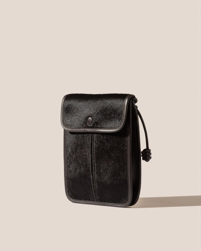 Sac Crossbody Hereu Terra Calf Hair Square-flat Homme Noir | Paris-84KHZMABG