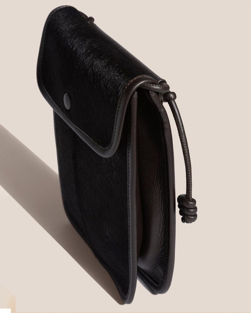 Sac Crossbody Hereu Terra Calf Hair Square-flat Homme Noir | Paris-84KHZMABG