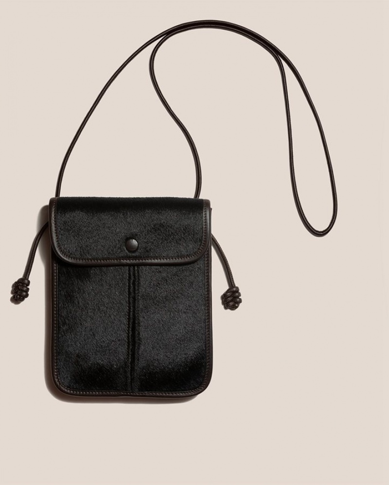 Sac Crossbody Hereu Terra Calf Hair Square-flat Homme Noir | Paris-84KHZMABG