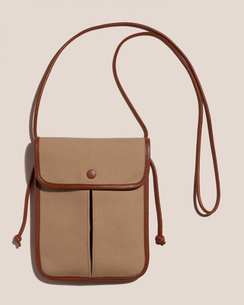 Sac Crossbody Hereu Terra Square-flat Homme Beige Marron | Paris-06DWBOHMI