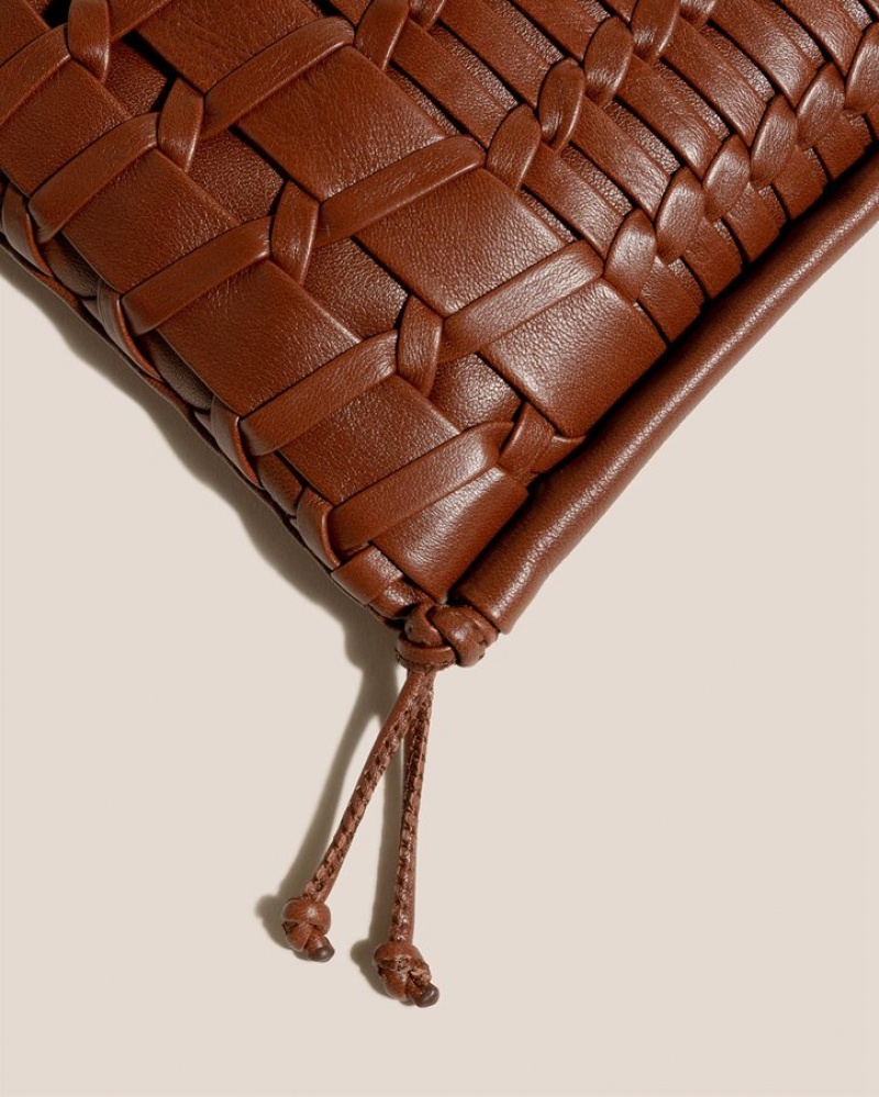 Sac Crossbody Hereu Trena Mini Plates Square Femme Marron Foncé | Paris-74SPNFAIX