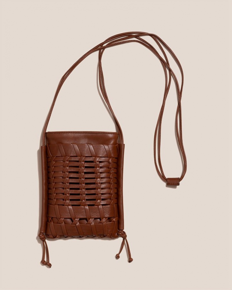 Sac Crossbody Hereu Trena Mini Plates Square Femme Marron Foncé | Paris-74SPNFAIX