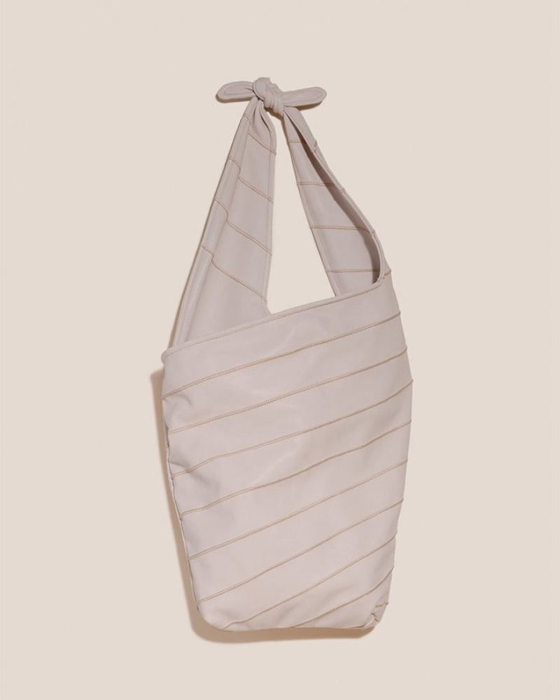 Sac Hobo Hereu Costura Patchwork Knotted Femme Blanche | Paris-79LJDRBZK