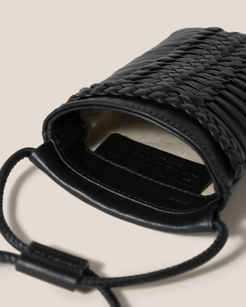 Sac Mobile Hereu Trena Woven Femme Noir | Paris-91RTJUMXS