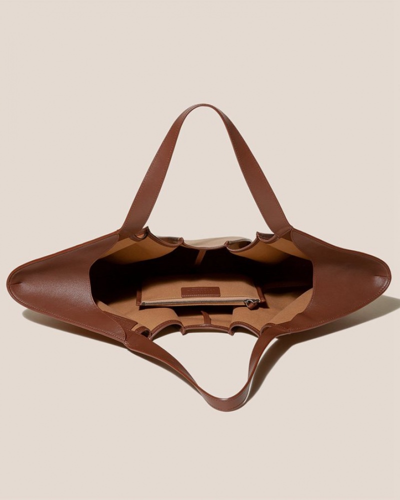 Sacs Fourre Tout Hereu Delta Shell-shaped Femme Marron | Paris-13RBKQMDV