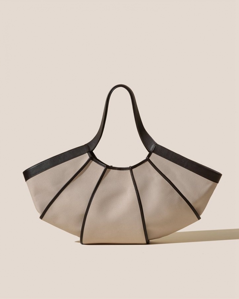 Sacs Fourre Tout Hereu Delta Shell-shaped Femme Beige Marron Foncé | Paris-36GVWOSTC