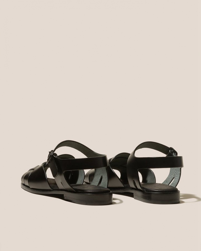 Sandale Hereu Pedra Squared Closed-toe Fisherman Femme Noir | Paris-97JDCFLRZ